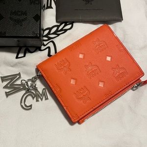 MCM Klara Two Fold Wallet in Monogram Leather